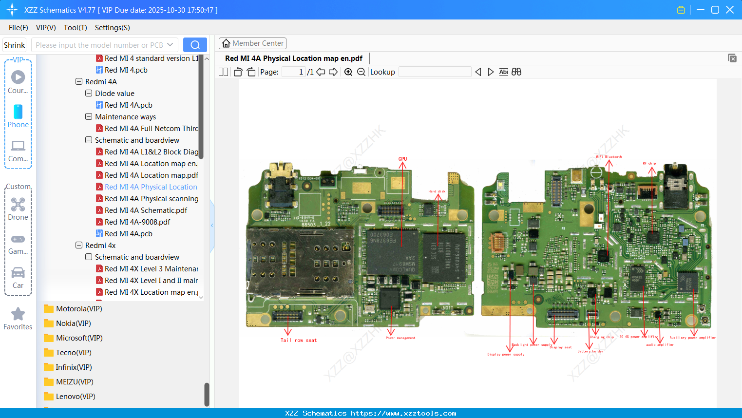 Xiaomi Redmi 4A Physical Location Map En